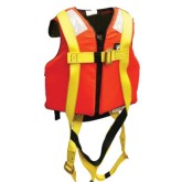 FrenchCreek 631LJ Full Body Harness with Built in Life Jacket - Size Large