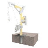 FrenchCreek PD6 Floor Mount Cast in Place Davit Base