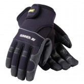Gunner AV High Performance Anti Vibration Work Gloves Black/Gray - Large