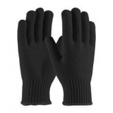Seamless Knit Acrylic 7 Gauge Glove - Large, Black
