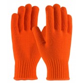 Seamless Knit Acrylic 7 Gauge Glove - Large, Hi-Vis Orange