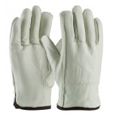 Premium Grade Top Grain Cowhide Leather Keystone Thumb Glove with 3M Thinsulate Lining - Large, Natural