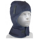 2-Layer Cotton Twill / Fleece Winter Liner with FR Treated Outer Shell - Shoulder Length, Blue