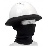 Rib Knit Hard Hat Tube Liner - Full Face & Neck, Black