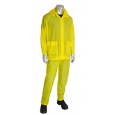 Base10 Value 1 Ply PVC Rainsuit - Yellow, 4X Large