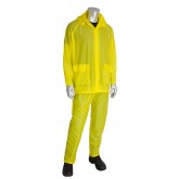 Base10 Value 1 Ply PVC Rainsuit - Yellow, Small