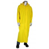 Base35 Premium 60" Polyester/PVC Duster Raincoat - Yellow, 6X Large