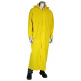 Base35 Premium 60" Polyester/PVC Duster Raincoat - Yellow, 2X Large