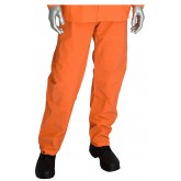 Base35 Premium Hi-Vis 3-Piece PVC/Polyester Rainsuit with Bib Overalls and Corduroy Collar  - Orange, Large