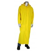 Base35FR Premium 60" Duster Raincoat with Limited Flammability - Yellow, Medium