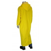 Base35FR Premium 60" Duster Raincoat with Limited Flammability - Yellow, Medium
