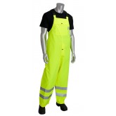 VizPLUS ANSI Class E Heavy Duty Waterproof Breathable Bib Overalls - Yellow, 2X Large