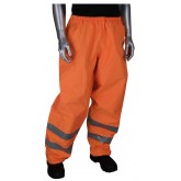 VizPLUS ANSI Class E Heavy Duty Waterproof Breathable Pants - Orange, 2X Large