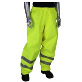 VizPLUS ANSI Class E Heavy Duty Waterproof Breathable Pants - Yellow, 2X Large
