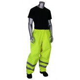 VizPLUS ANSI Class E Heavy Duty Waterproof Breathable Pants - Yellow, Large