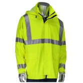 VizAR AR/FR ANSI Type R Class 3 Heavy Duty Waterproof Breathable Jacket - Yellow, 2X Large