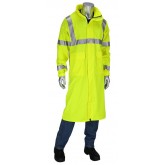 VizAR AR/FR ANSI Type R Class 3 Value All Purpose 48" Raincoat - Yellow, Small