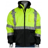 ANSI Type R Class 3 Value Black Bottom Bomber Jacket - Yellow, 2X Large