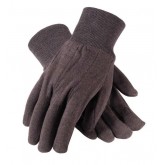 Brown Cotton Jersey General Purpose Gloves - Ladies Size