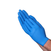 Vanguard A1EA21 Disposable Nitrile Glove Powder Free 6mil Blue Chemo Exam Grade - Small