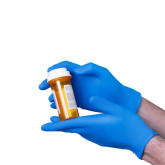 Vanguard A1EA23 Disposable Nitrile Glove Powder Free 6mil Blue Chemo Exam Grade - Large