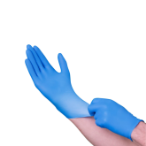 Vanguard A1EA23 Disposable Nitrile Glove Powder Free 6mil Blue Chemo Exam Grade - Large