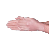 Vanguard A43M13 Food Grade Disposable Polyethylene Glove with Embossed Grip - Large, 100ct