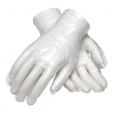 Vanguard A43M11 Food Grade Disposable Polyethylene Glove with Embossed Grip - Small, 100ct