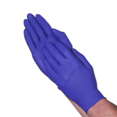 Vanguard A16A11 Disposable Nitrile Powder Free Cobalt Chemo Medical Grade Gloves - 5 mil, Small