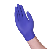 Vanguard A16A11 Disposable Nitrile Powder Free Cobalt Chemo Medical Grade Gloves - 5 mil, Small
