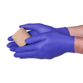 Vanguard A16A11 Disposable Nitrile Powder Free Cobalt Chemo Medical Grade Gloves - 5 mil, Small