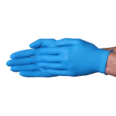 Vanguard A11A12 Disposable Nitrile Powder Free Blue Medical Grade Gloves - 3.5 mil, Medium