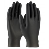 Disposable Nitrile Powder Free Black Medical Grade Gloves  - 5.5mil, Large