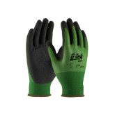 G-Tek Seamless Knit Nylon Gloves with Black Nitrile MicroFinish Grip - 2X Large