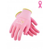 MaxiFlex Active Seamless Knit Nylon Lycra Glove with Ultra Lightweight Nitrile Coated Micro-Foam Grip - Pink, Extra Large