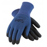 G-Tek Seamless Knit Nylon Gloves with Black Nitrile MicroFinish Grip - Large