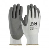 G-Tek Seamless Knit PolyKor Blended Glove with Polyurethane Coated Smooth Grip on Palm & Fingers - Extra Large