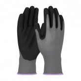 G-Tek GP Seamless Knit Polyester Glove with Nitrile Coated MicroSurface Grip on Palm & Fingers - Dozen, Extra Extra Large