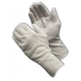 CleanTeam 12" Cotton Light Weight Inspection Gloves - Ladies Size