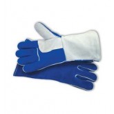 Leather Split Cowhide Welders Gloves with Double Reinforced Palm - Large