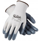 G-Tek Seamless Knit Nylon Glove with Nitrile Coated Foam Grip on Palm & Fingers - Large, Dozen