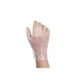 Affex Hybrid Stretch Latex/Vinyl-Free Clear Powder-Free Disposable Gloves - Medium, 100 per box