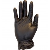 Industrial Grade Powder-Free Black Vinyl Disposable Gloves - Extra Large, 100 count