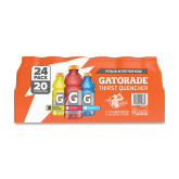 Gatorade Thirst Quencher Variety Pack- 20oz bottle, 24 per case Lemon Lime, Fruit Punch, Cool Blue