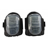 Clear Flat Cap Gel Knee Pads