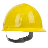 Safety Works Cap Style HDPE Shell Hard Hat with Slip Ratchet Adjustment - Yellow