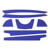 CR2 Full Brim Reflective Kit for Full Brim Hard Hats - Blue