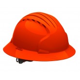 Evolution Deluxe Vented Full Brim Hard Hat - Orange