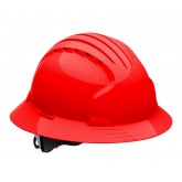 Evolution Deluxe Full Brim Hard Hat - Red