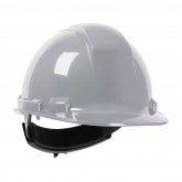 Whistler Cap Style Hard Hat with HDPE Shell 4-Point Textile Suspension and Wheel Ratchet Adjustment - Light Gray